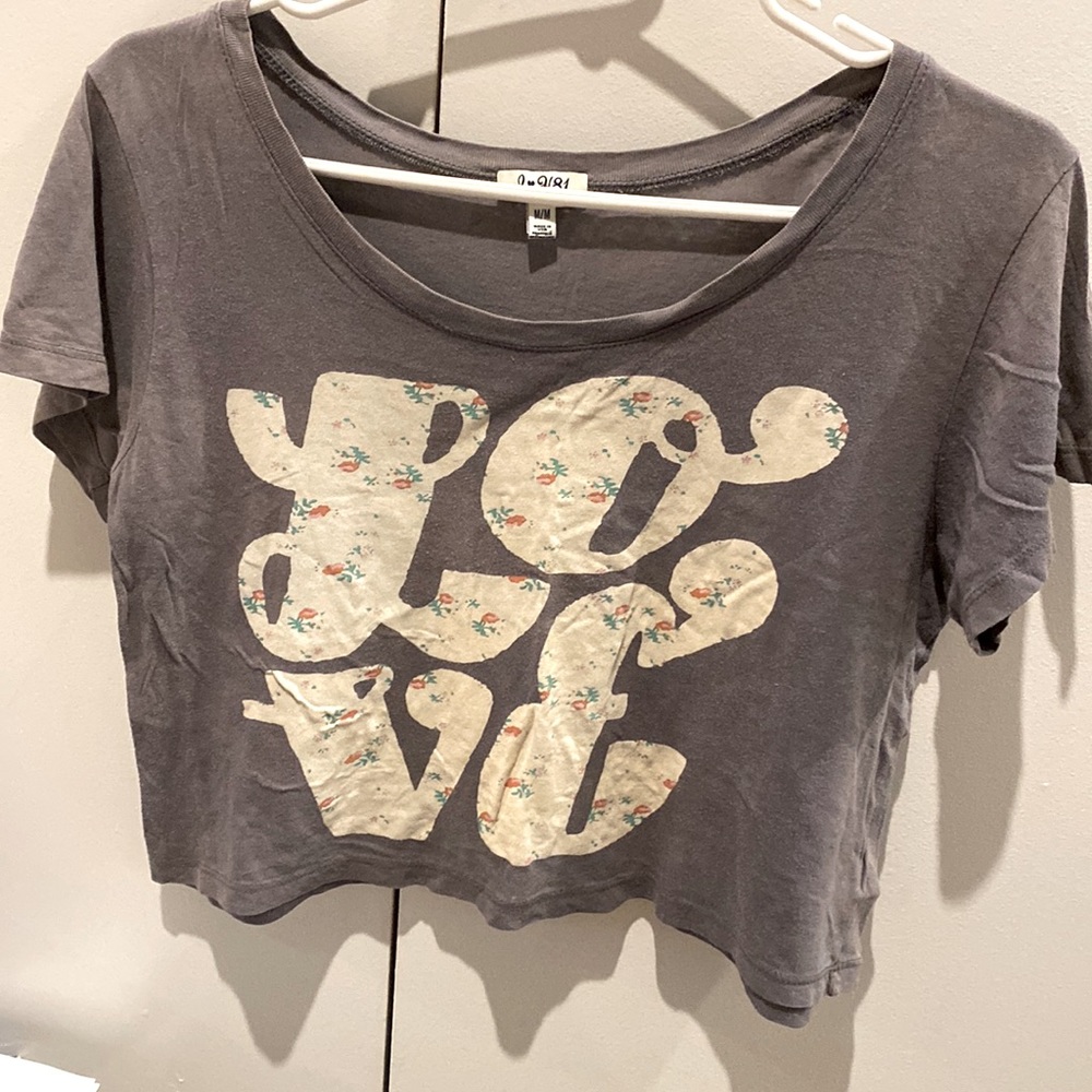 F21 Graphic Crop Top